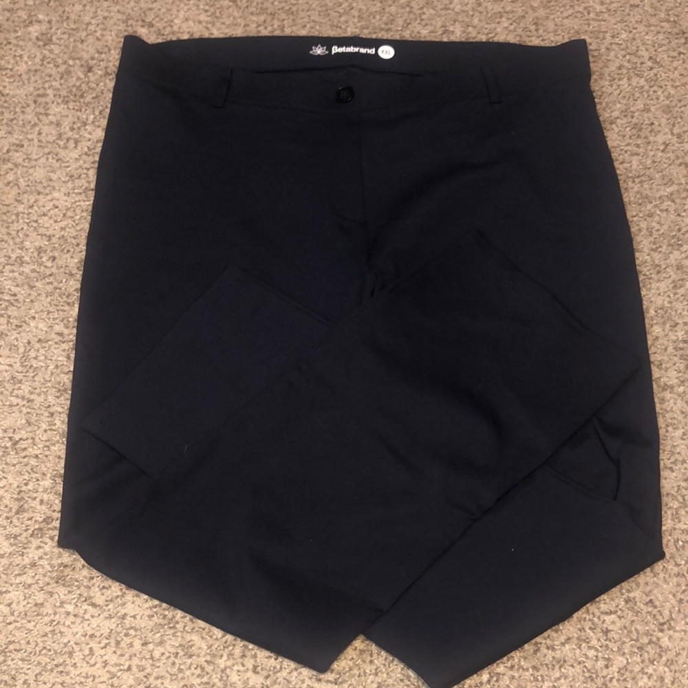 Betabrand Navy Blue Dress/Yoga Trousers